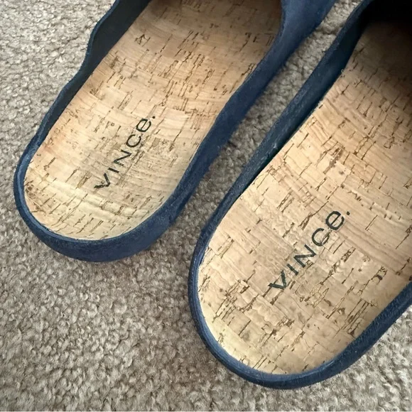 EUC Vince Alonzo Suede Backless Suede Loafer Mule - Picture 5 of 14